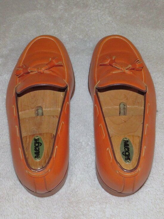 E. Vogel Bespoke Chestnut Calf Leather Tassel Kiltie Moccasian Loafers 11 EE main image 8